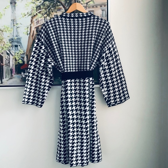 Guillaume Houndstooth Long Cardigan - Picture 4 of 4